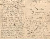 Gustav Klimt, Brief von Gustav Klimt an Emilie Flöge, 18.11.1895, Schwarze Tusche auf Papier, 2 ...
