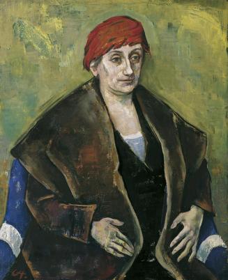 Karl Hofer, Die Malerin Broncia Koller, um 1921/1922, Öl auf Leinwand, 109 x 88,5 cm, Belvedere ...