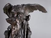 Christian Behrens, Sphinx, Detail, 1880/1894, Bronze, auf zeitgenössischem Holzsockel, 145 × 10 ...