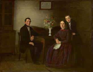 Michael Neder (Werkstatt), Familie Musch, undatiert, Öl auf Holz, 46 x 58,5 cm, Belvedere, Wien ...