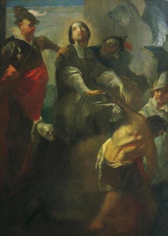 Joseph Winterhalder d. J., Die Gefangennahme des heiligen Johannes von Nepomuk, um 1765/1766, Ö ...