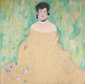Gustav Klimt, Amalie Zuckerkandl, 1917/18 (möglicherweise bereits 1913/14 begonnen), Öl auf Lei ...