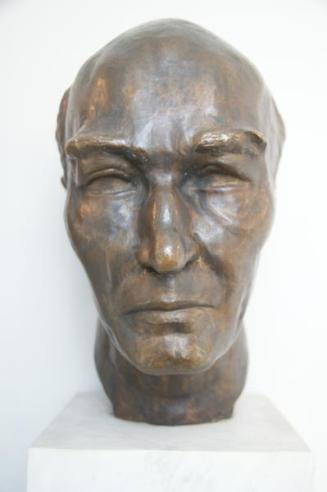 Fritz Wotruba, Portait-Kopf Robert Musil, Ende 1938/1939, Bronze, 33,5 × 20 × 27 cm, Belvedere, ...