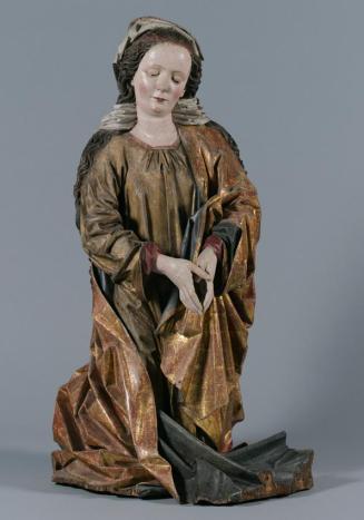 Hans Klocker, Maria einer Anbetungsgruppe, um 1485/1490, Zirbenholz, gefasst und vergoldet, H:  ...