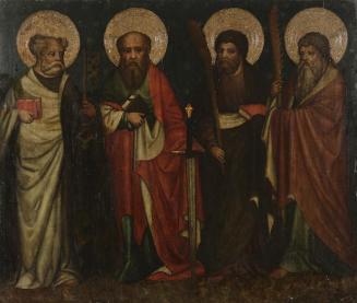 Meister von Laufen, Die Apostel Petrus, Paulus, Jakobus d. J. und Simon, um 1445/1450, Malerei  ...