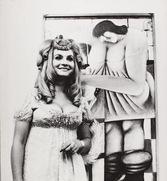 Barbara Pflaum, Busenmädchen, 1970, Schwarzweiß-Fotografie, Blattmaße: 26,5 × 24,3 cm, Belveder ...