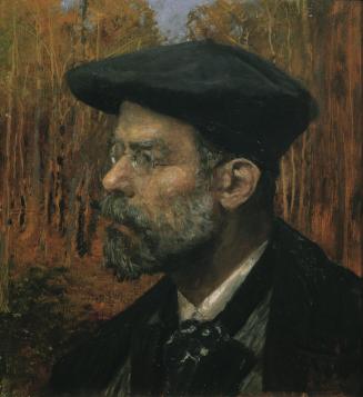 Johann Victor Krämer, Der Maler Theodor von Hörmann, 1896, Öl auf Holz, Belvedere, Wien, Inv.-N ...