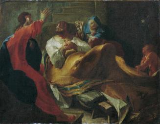 Franz Sigrist d. Ä., Der Tod des heiligen Joseph, um 1750/1753, Öl auf Leinwand, 66 x 85 cm, Be ...