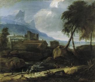 David Richter der Ältere, Ideale Landschaft (I), um 1700/1735, Öl auf Leinwand, 45 x 52 cm, Bel ...