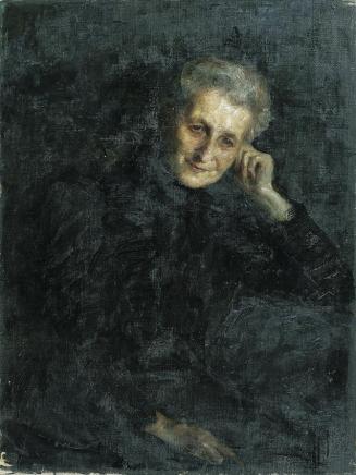 Eugenie Breithut-Munk, Damenbildnis, 1897, Öl auf Leinwand, 85,5 x 64,5 cm, Belvedere, Wien, In ...
