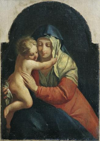 Unbekannter Künstler, Madonna mit Kind, 18. Jahrhundert, Öl auf Leinwand, 55 x 39 cm, Belvedere ...