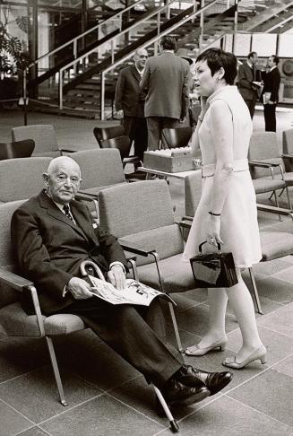 Peter Baum, Pressekonferenz zur Ausstellung Fernand Léger, April 1968. Daniel Henry Kahnweiler  ...
