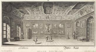 Salomon Kleiner, Bilder-Saal, 1734, Radierung, Druck in Schwarz auf Papier, Dauerleihgabe aus P ...