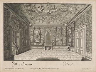 Salomon Kleiner, Bilderkabinett, 1733, Radierung, Druck in Schwarz auf Papier, Dauerleihgabe au ...