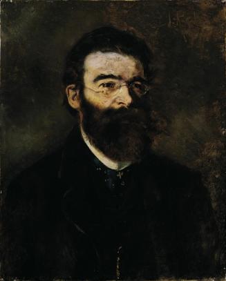 Anton Romako, Der Internist Professor Samuel Stern (?), um 1876/1877, Öl auf Leinwand, 68,5 x 5 ...