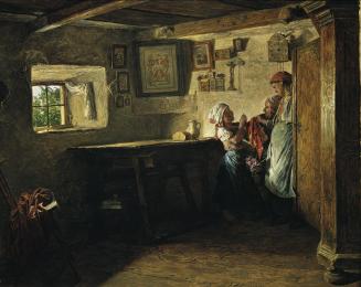 Ferdinand Georg Waldmüller, Der alte Kasten, 1860, Öl auf Holz, 35 x 43 cm, Belvedere, Wien, In ...