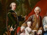 Martin van Meytens d. J., Die Familie des Grafen Nikolaus Pálffy von Erdöd, um 1760, Öl auf Lei ...
