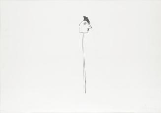 Edgar Honetschläger, Ohne Titel, 2005, Kreide auf Papier, 70,2 × 100 cm, Schenkung Sammlung Plo ...