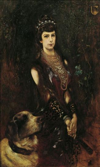 Anton Romako, Kaiserin Elisabeth (1837-1898), 1883, Öl auf Holz, 135 x 85 cm, Belvedere, Wien,  ...