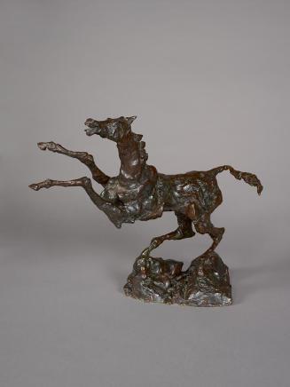 Herbert Boeckl, Springendes Pferd, 1929, Bronze, 78 × 110 × 44 cm, Dauerleihgabe aus Privatbesi ...
