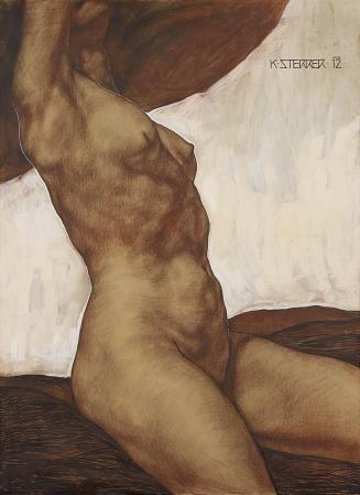 Karl Sterrer, Monumentale Studie, 1912, Kreide auf Papier, 151 x 111,5 cm, Belvedere, Wien, Inv ...