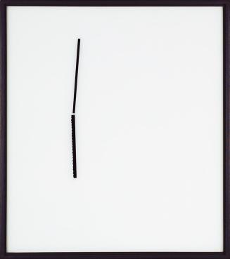 Florian Pumhösl, 1/2, 2008, Kunstharzlack hinter Glas, Rahmenmaße: 51,5 × 46 × 4 cm, Schenkung  ...