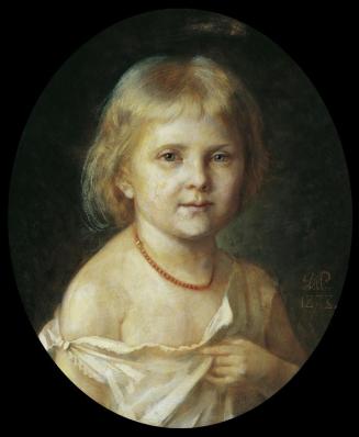 Daniel Penther, Grete Chroback, 1873, Öl auf Holz, 42 × 34,5 cm, Belvedere, Wien, Inv.-Nr. 6253