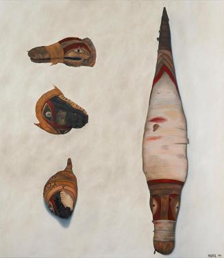 Walter Navratil, Krokodilstudie, 1997, Öl auf Leinwand, 155 × 135 cm, Schenkung Sammlung Ploner ...