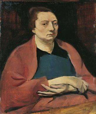 Georg Kars (Karpeles), Die Gattin des Künstlers, 1921, Öl auf Holz, 32,5 x 28 cm, Belvedere, Wi ...