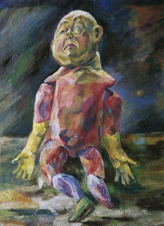 Rudolf Korunka, Invalide Puppe, 1987, Öl auf Leinwand, 110 x 79,5 cm, Belvedere, Wien, Inv.-Nr. ...