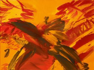 Josef Mikl, Abendwind und Biberhahn, 1998, Öl auf Leinwand, ungerahmt: 45 × 60 × 2 cm, Schenkun ...