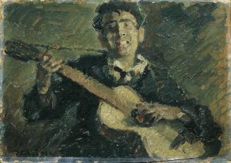 Seifert, Musiker, 1920, Öl auf Karton, 19 x 27 cm, Belvedere, Wien, Inv.-Nr. 6237