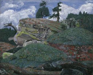 Karl Meditz, Landschaft mit Felsen, 1905, Öl auf Leinwand, 40 x 50 cm, Belvedere, Wien, Inv.-Nr ...