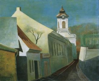 Viktor Planckh, Straße in Pötzleinsdorf, 1940, Öl auf Leinwand, 45 x 55 cm, Belvedere, Wien, In ...