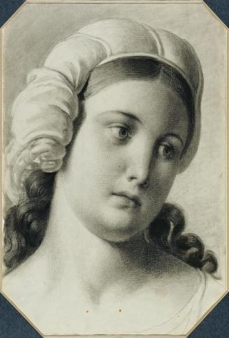 Johann Peter Krafft, Tochter Julie (?), Kreide auf Papier, 39 x 28 cm, Belvedere, Wien, Inv.-Nr ...