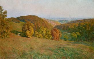 Maximilian Suppantschitsch, Wien vom Kobenzl aus, 1906, Öl auf Leinwand, 91 x 141 cm, Belvedere ...