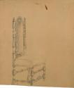 Johann Peter Krafft, Studie einer Sessellehne, Bleistift auf Papier, weiß gehöht, 26,7 x 23 cm, ...