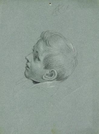 Johann Peter Krafft, Knabenporträt, Kohle auf Tonpapier, weiß gehöht, 33 x 24,5 cm, Belvedere,  ...