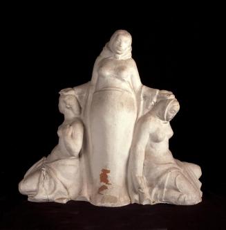 Franz Blum, Studie dreier Frauen, 1936-1937, Gips, 63 × 70 × 30 cm, Belvedere, Wien, Inv.-Nr. 7 ...