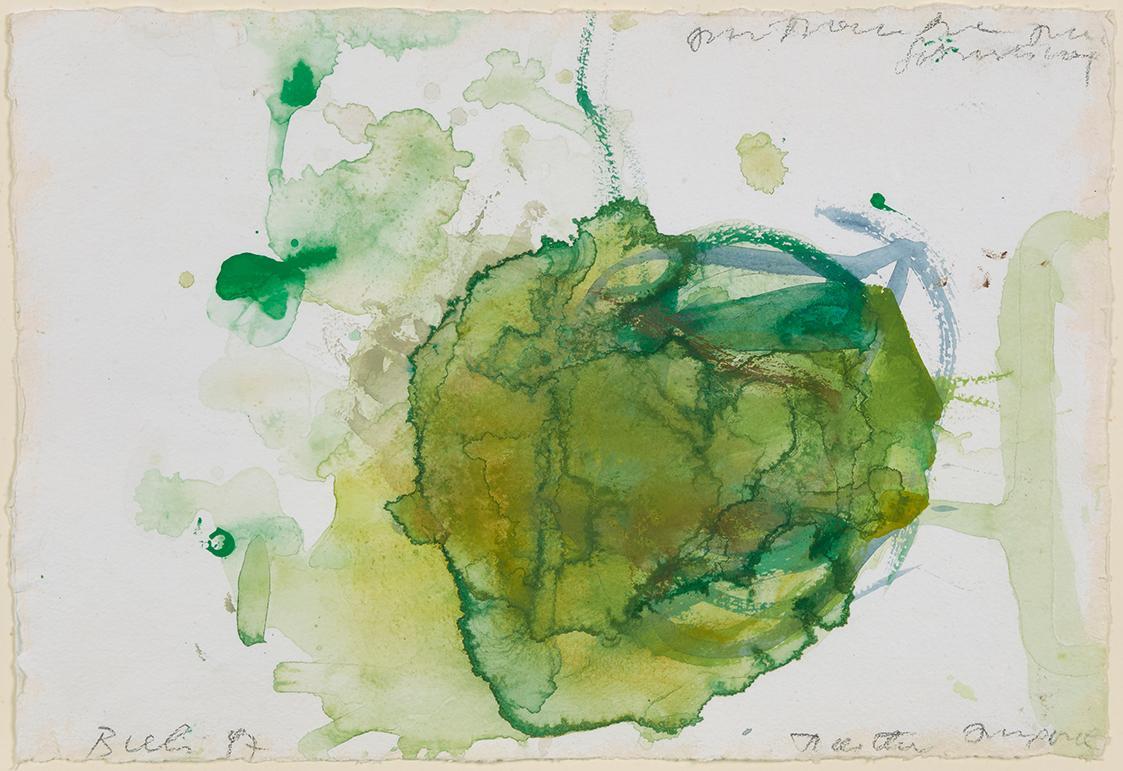 Martha Jungwirth, Ohne Titel, 1997, Aquarell, 25 × 36,5 cm, Schenkung aus Privatbesitz, Belvede ...