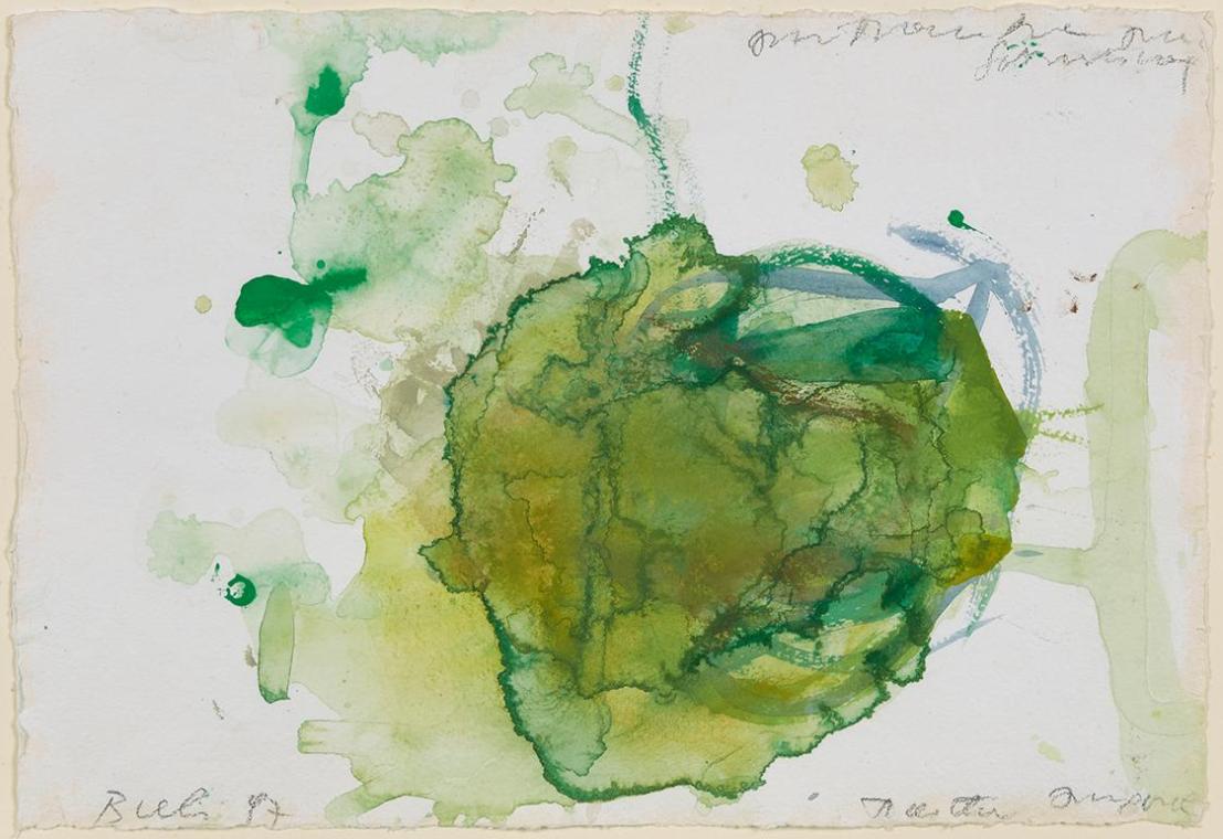 Martha Jungwirth, Ohne Titel, 1997, Aquarell, 25 × 36,5 cm, Schenkung aus Privatbesitz, Belvede ...