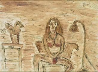Alén Divis, Interieur (Hure), 1935, Öl auf Leinwand, 25,5 × 34 cm, Dauerleihgabe Sammlung Rotte ...
