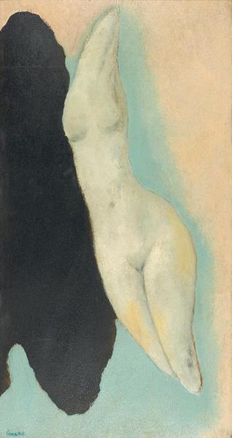 Josef Šíma, Der unwirkliche Körper, 1928, Öl auf Holz, 76 × 41 cm, Dauerleihgabe Sammlung Rotte ...
