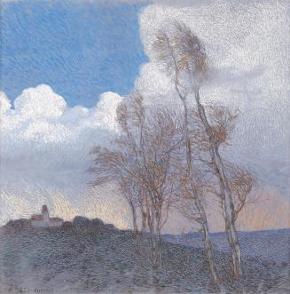 Friedrich Beck, Gewitter, 1911, Pastell auf Papier, 58 x 58 cm, Belvedere, Wien, Inv.-Nr. 1286