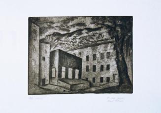 Veno Pilon, Pali, 1923, Radierung, Plattenmaße: 26 x 34,5 cm, Belvedere, Wien, Inv.-Nr. 8318