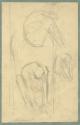 Max Kurzweil, Geigenspieler, um 1894/1895, Bleistift auf Papier, 22,9 × 14,6 cm, Belvedere, Wie ...