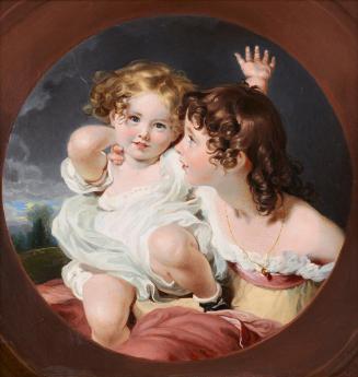 Marie Krafft, Zwei kleine Mädchen, 1830, Öl auf Leinwand, 32,5 x 31,5 cm, Belvedere, Wien, Inv. ...