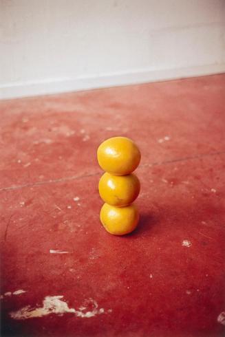 Erwin Wurm, One Minute Sculpture, 1997/2005, Analoges Foto auf Kodak C-Print, 45 × 30 cm, Belve ...