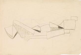 Marc Adrian, Figurenstudie, um 1954, Kohle auf Papier (Vorder- und Rückseite), 30 x 43,4 cm, Sc ...