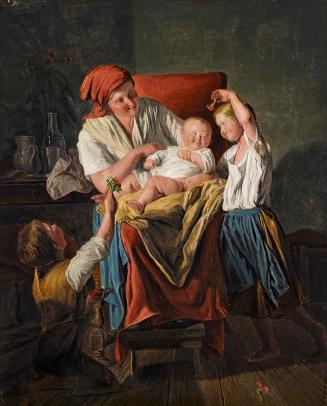 Ferdinand Georg Waldmüller, Mutterglück, 1863, Öl auf Holz, 34 × 27,7 cm, Belvedere, Wien, Inv. ...